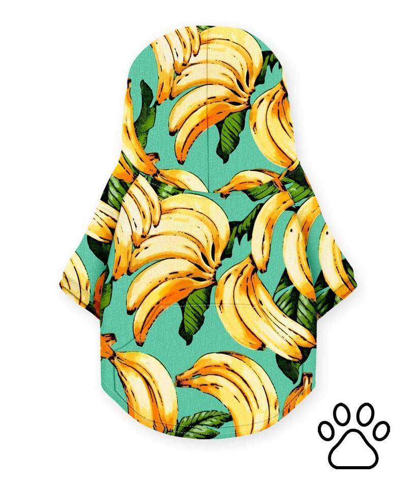 Banana Pattern Dog Hoodie