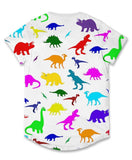 Dino Print Men's Scoop T-Shirt