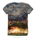 Rainbow Unicorn Kim Jong Un Men's T-Shirt