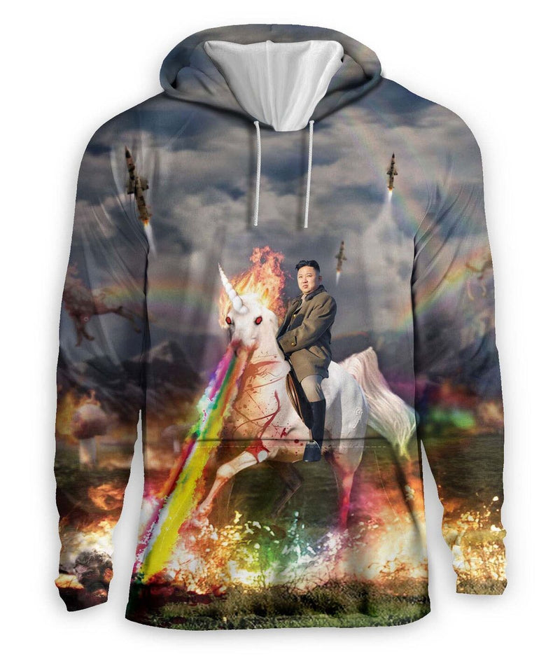 Rainbow Unicorn Kim Jong Un Hoodie